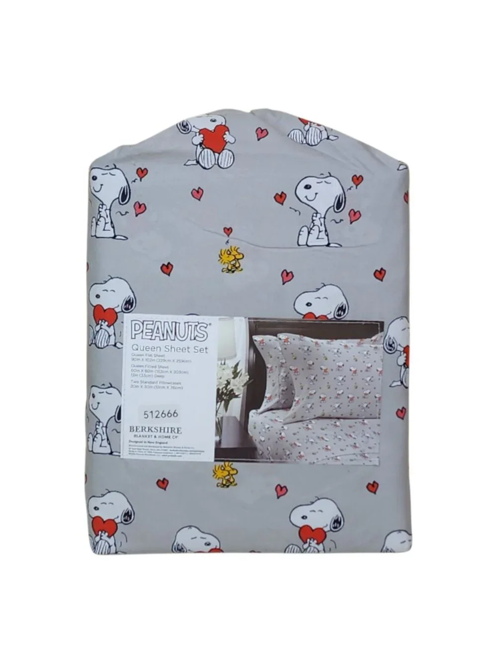 Peanuts Snoopy Queen Sheet Set By Berkshire Hearts Valentines Anniversary